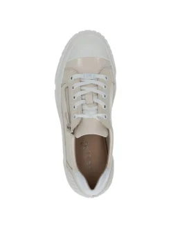 Caprice Schnürschuhe^Leder-Sneakers in Beige