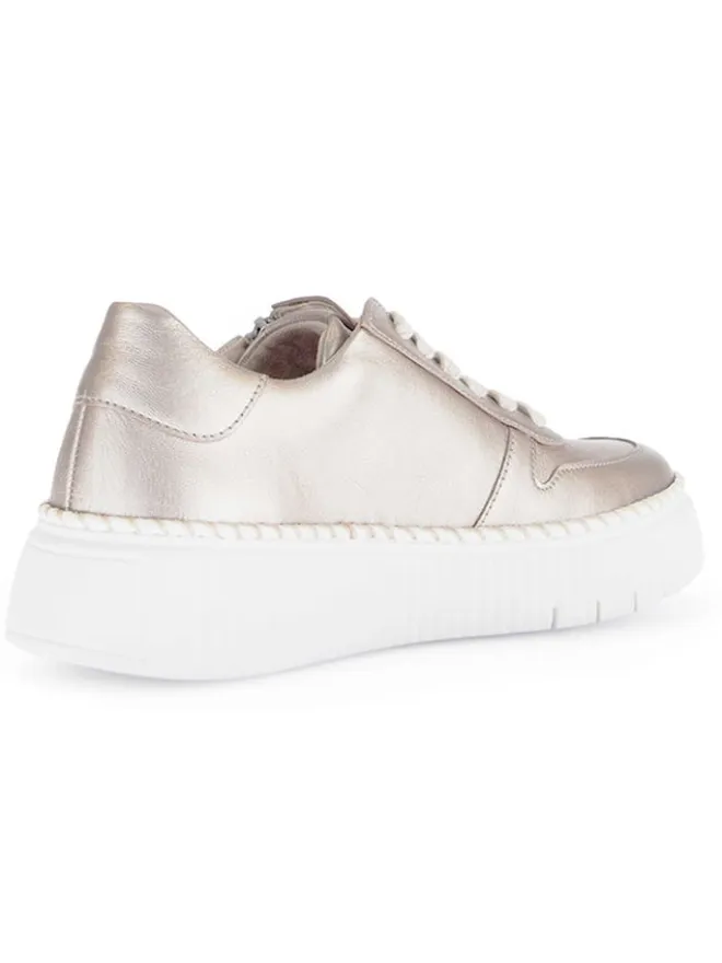 Leder-Sneakers in Beige>Gabor