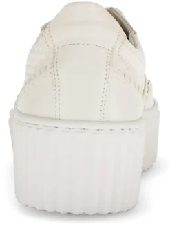 Leder-Sneakers in Beige><noscript><img width=