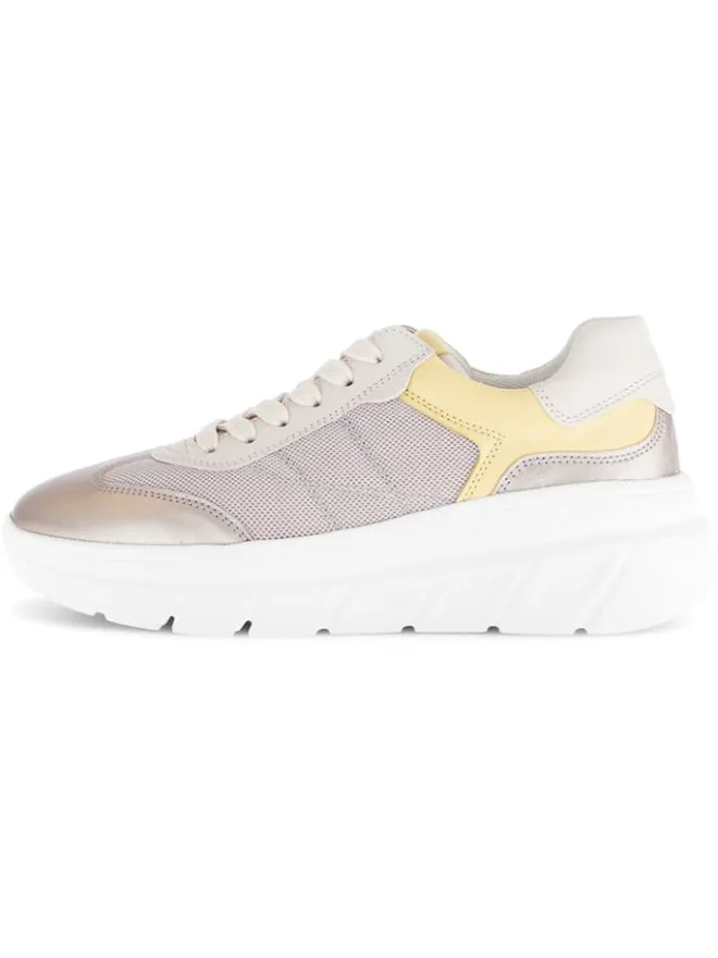 Leder-Sneakers in Beige/ Gelb>Gabor Hot
