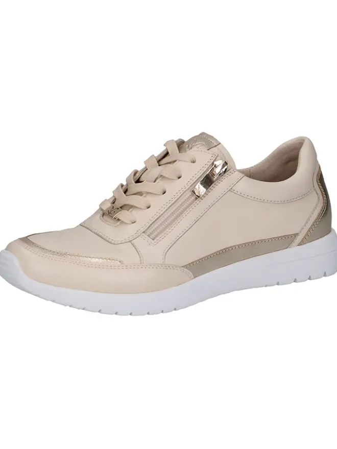Caprice Sneakers^Leder-Sneakers in Beige/ Gold