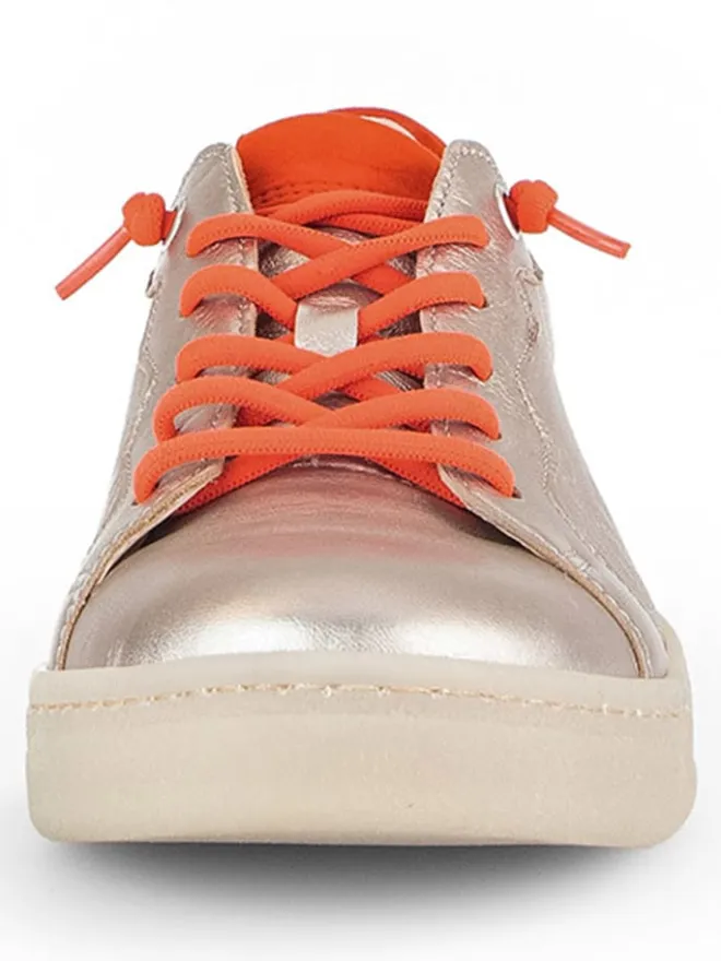 Leder-Sneakers in Beige/ Orange>Gabor Sale