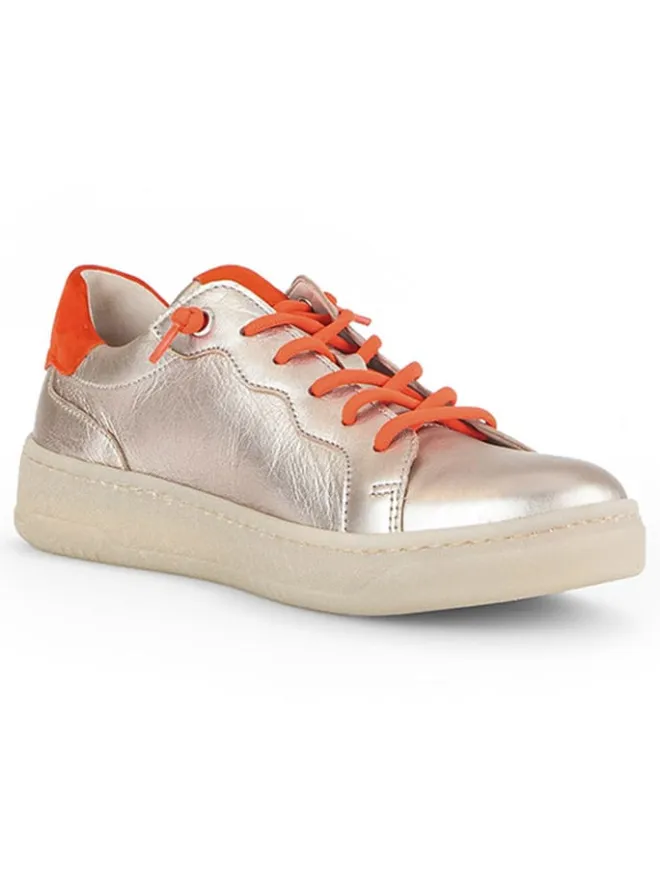 Leder-Sneakers in Beige/ Orange>Gabor Sale