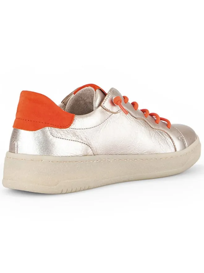 Leder-Sneakers in Beige/ Orange>Gabor Sale