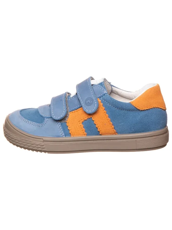 Ricosta Sneakers·Sneakers Low^Leder-Sneakers in Blau/ Orange