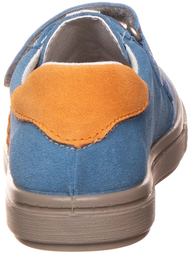 Ricosta Sneakers·Sneakers Low^Leder-Sneakers in Blau/ Orange