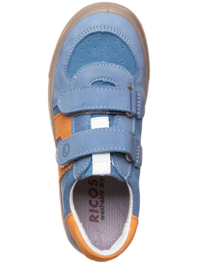 Ricosta Sneakers·Sneakers Low^Leder-Sneakers in Blau/ Orange