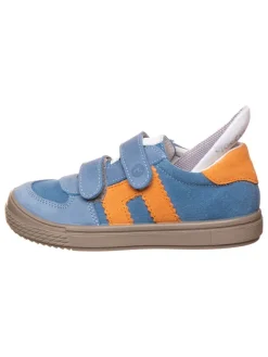 Ricosta Sneakers·Sneakers Low^Leder-Sneakers in Blau/ Orange