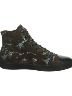 Leder-Sneakers in Braun><noscript><img width=
