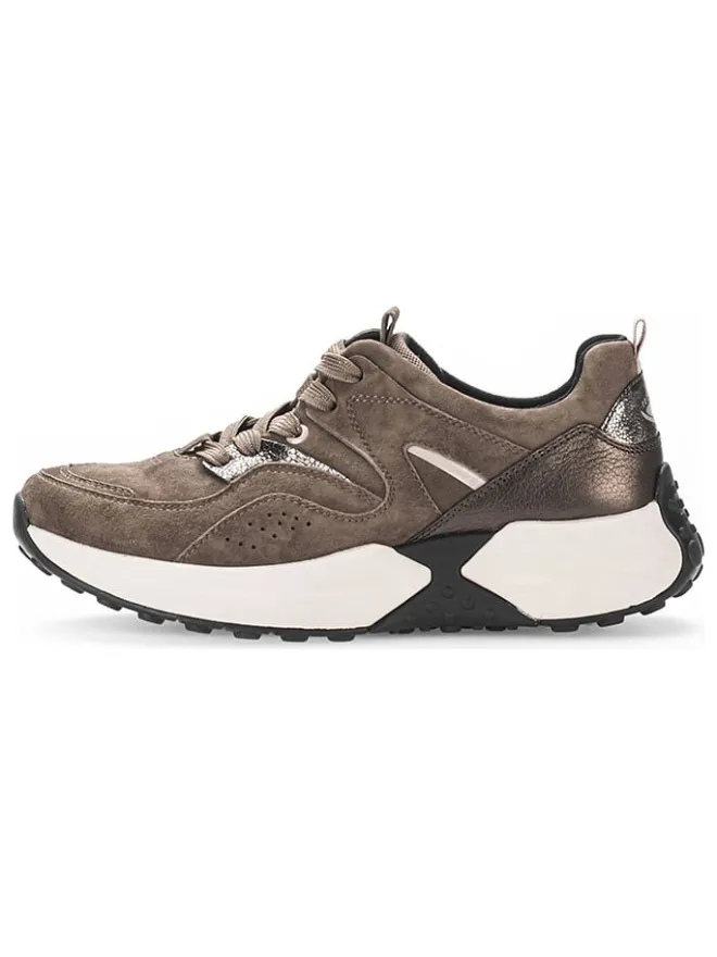 Leder-Sneakers in Braun>Gabor Sale