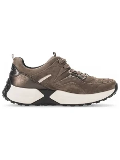 Leder-Sneakers in Braun>Gabor Sale