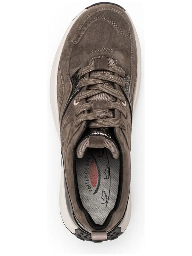 Leder-Sneakers in Braun>Gabor Sale