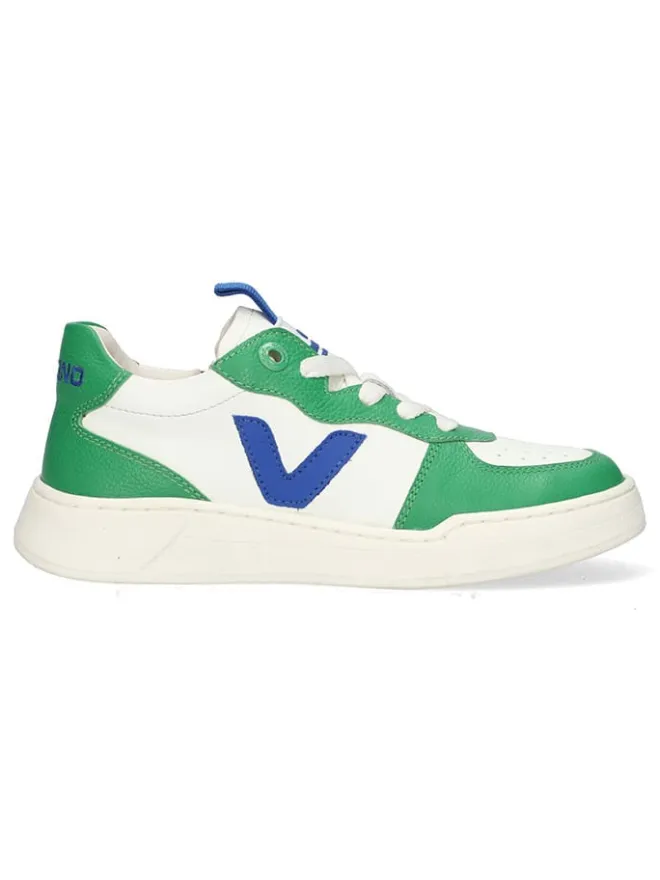 Vingino Sneakers·Sneakers Low^Leder-Sneakers in Creme/ Grün