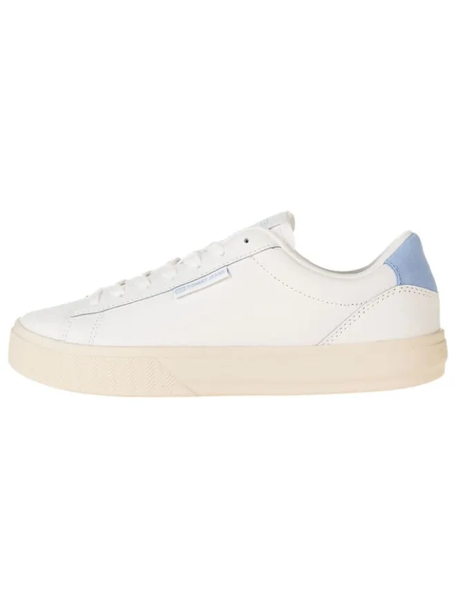 Tommy Hilfiger Shoes Sneakers^Leder-Sneakers in Creme/ Hellblau