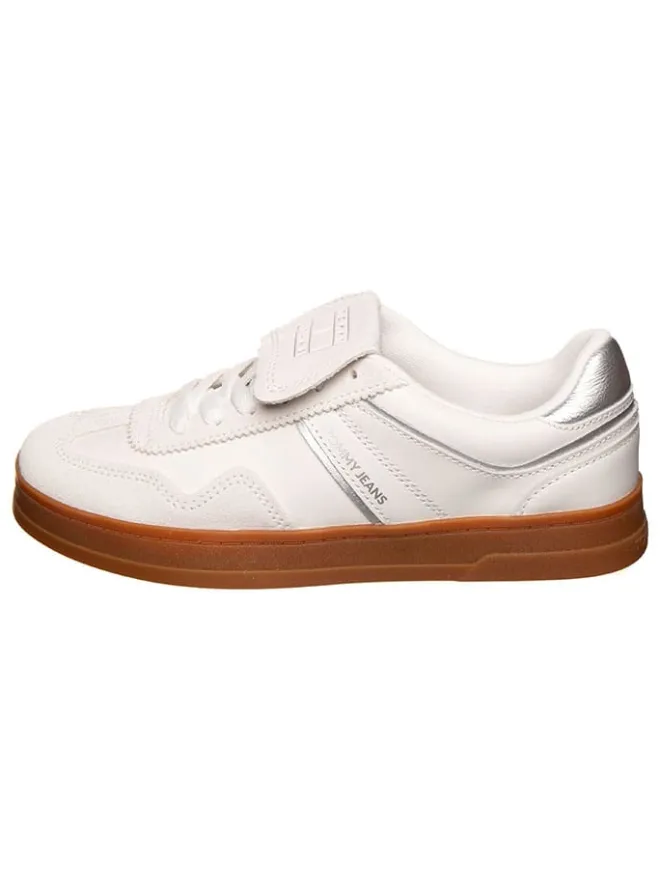 Tommy Hilfiger Shoes Sneakers^Leder-Sneakers in Creme/ Silber