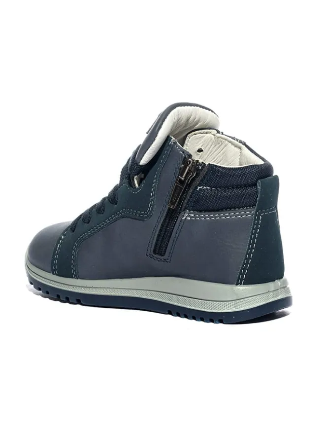 Leder-Sneakers in Dunkelblau>Primigi Discount