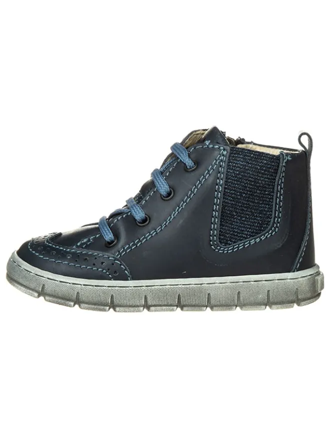Leder-Sneakers in Dunkelblau>Primigi Best