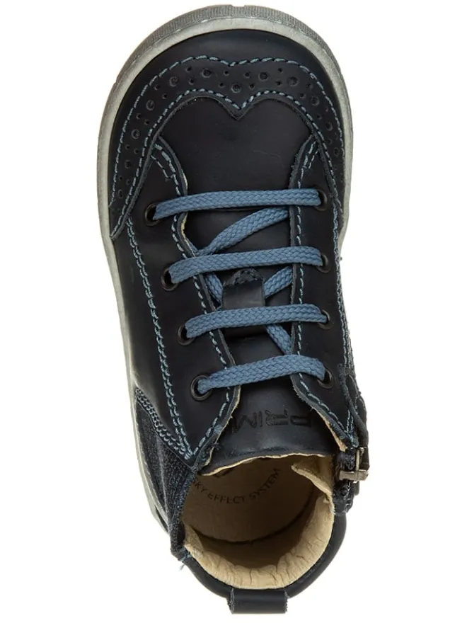 Leder-Sneakers in Dunkelblau>Primigi Best