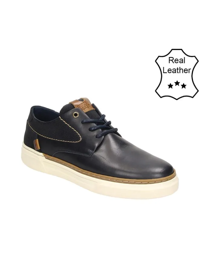 Bullboxer Sneakers^Leder-Sneakers in Dunkelblau