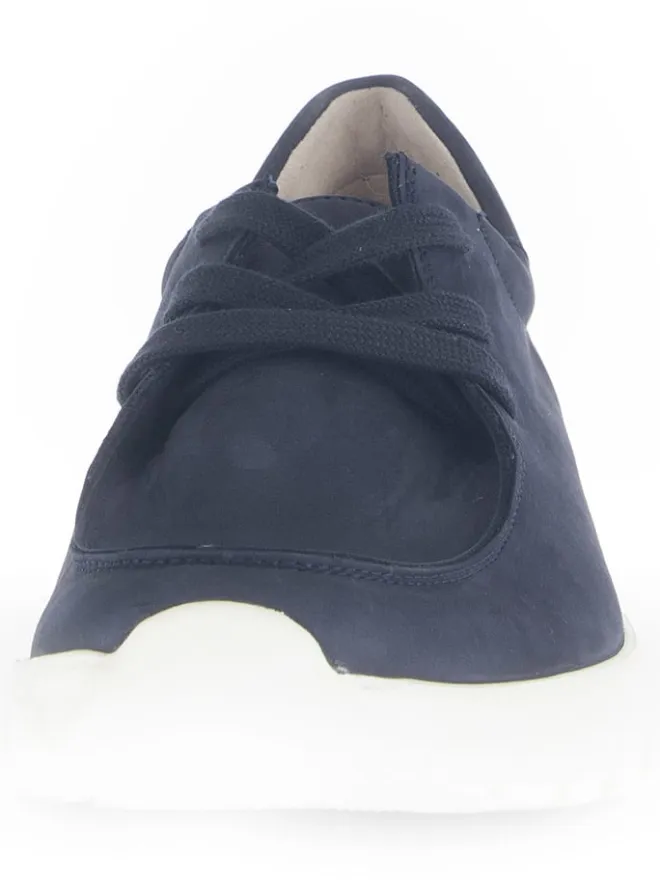Leder-Sneakers in Dunkelblau>Gabor