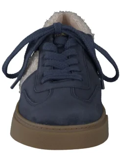 Leder-Sneakers in Dunkelblau><noscript><img width=