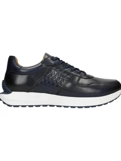 Leder-Sneakers in Dunkelblau>Wojas