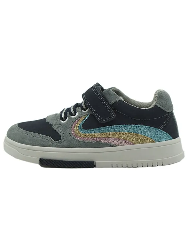 lamino Sneakers·Sneakers Low^Leder-Sneakers in Dunkelblau/ Hellblau