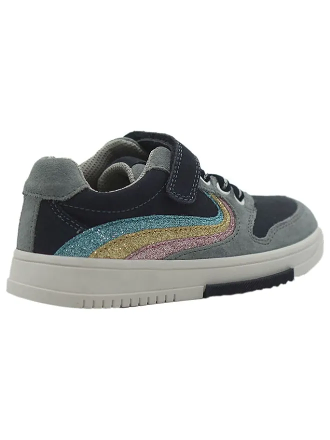 lamino Sneakers·Sneakers Low^Leder-Sneakers in Dunkelblau/ Hellblau