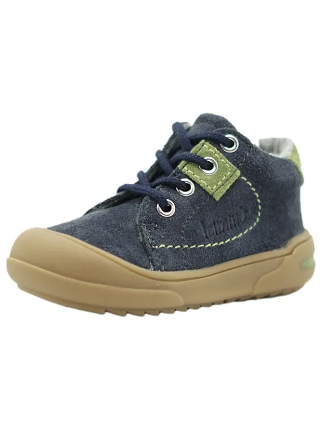 Leder-Sneakers in Dunkelblau>lamino Hot