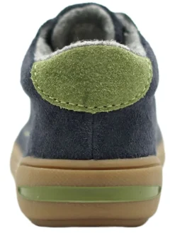Leder-Sneakers in Dunkelblau><noscript><img width=