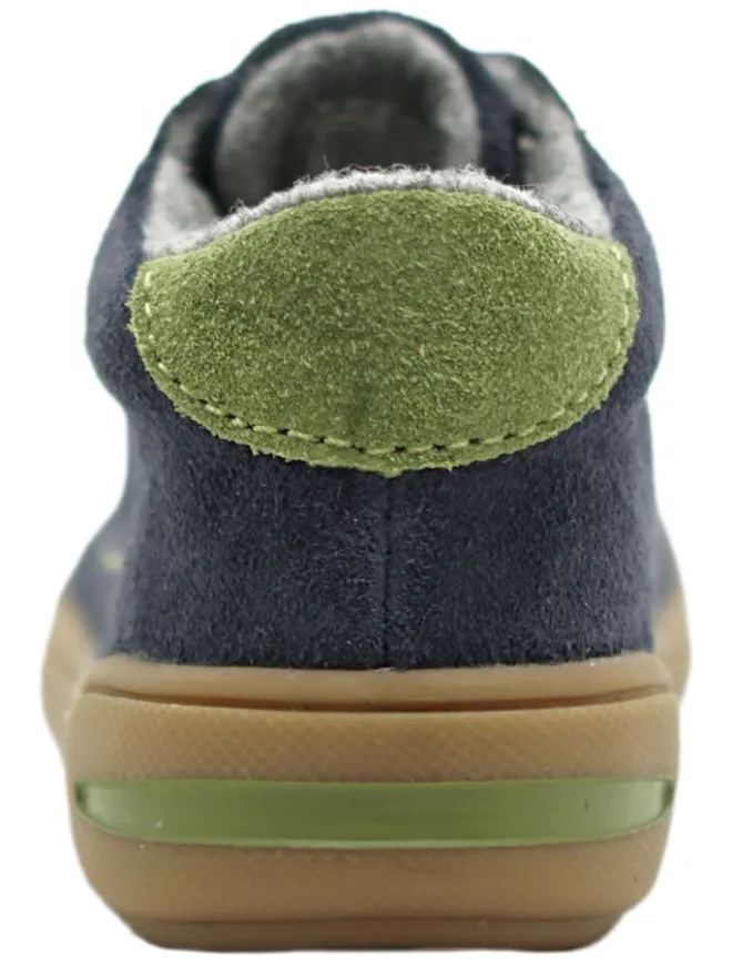 Leder-Sneakers in Dunkelblau>lamino Hot