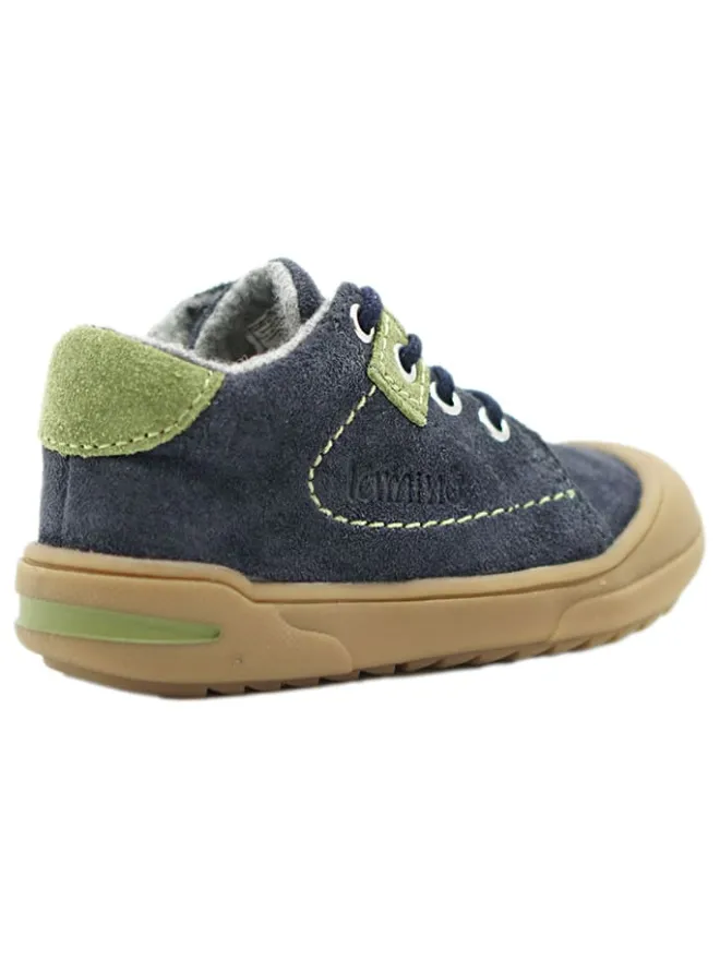 Leder-Sneakers in Dunkelblau>lamino Hot
