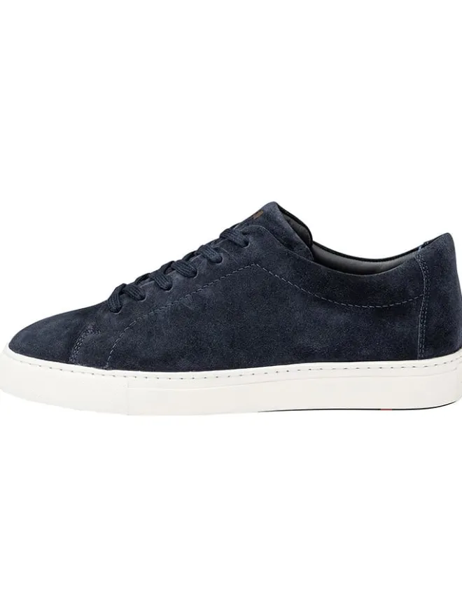 LLOYD Schnürschuhe^Leder-Sneakers in Dunkelblau