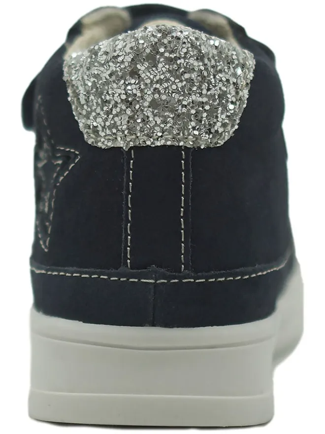 Leder-Sneakers in Dunkelblau>lamino Online