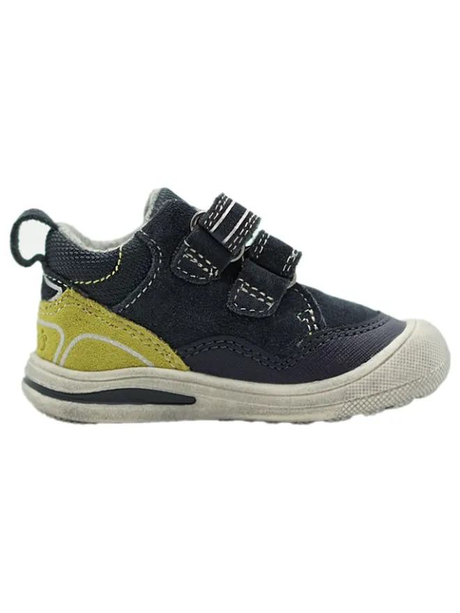 Leder-Sneakers in Dunkelblau>lamino Outlet