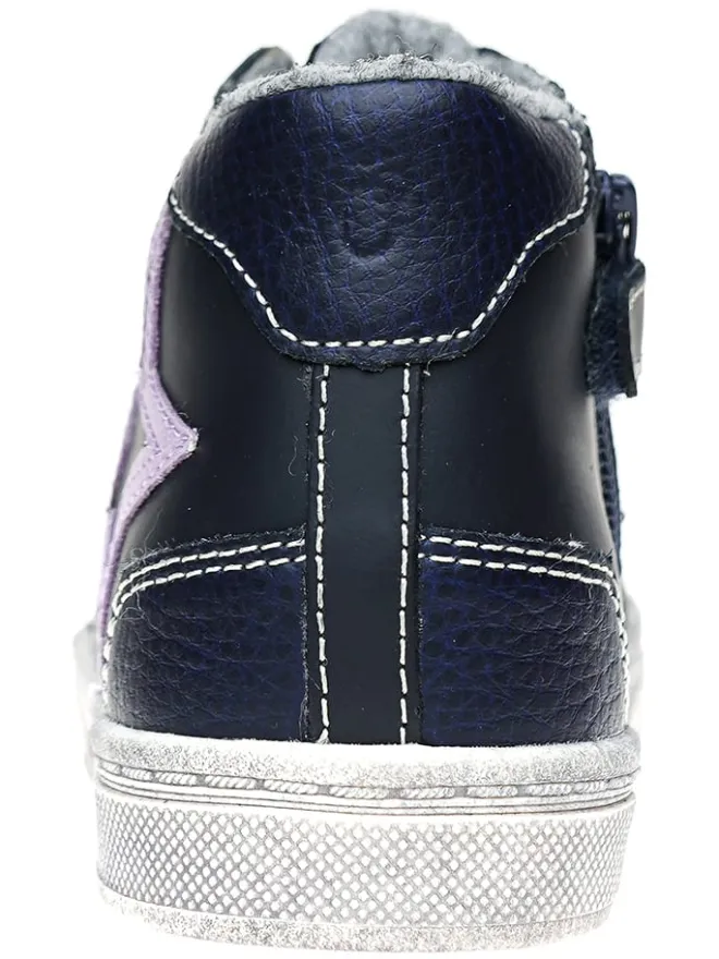 Leder-Sneakers in Dunkelblau>lamino Clearance