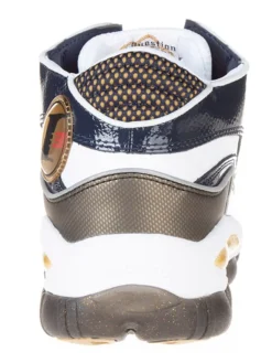Leder-Sneakers in Dunkelblau/ Khaki/ Weiß><noscript><img width=