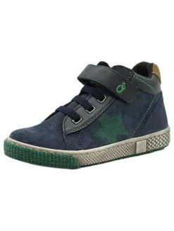 Leder-Sneakers in Dunkelblau>lamino Hot