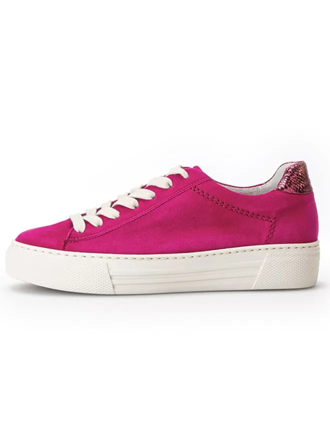 Leder-Sneakers in Fuchsia>Gabor Sale