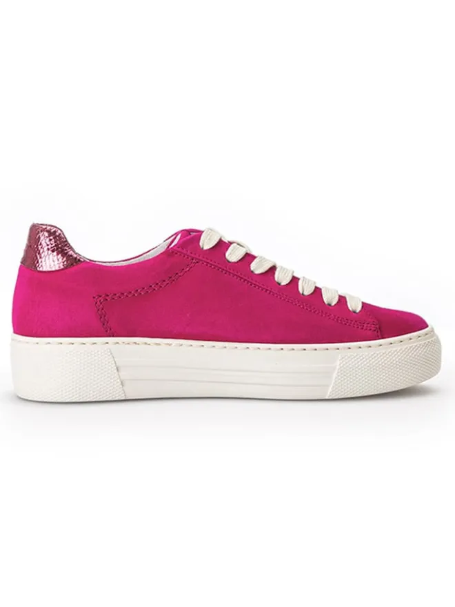 Leder-Sneakers in Fuchsia>Gabor Sale