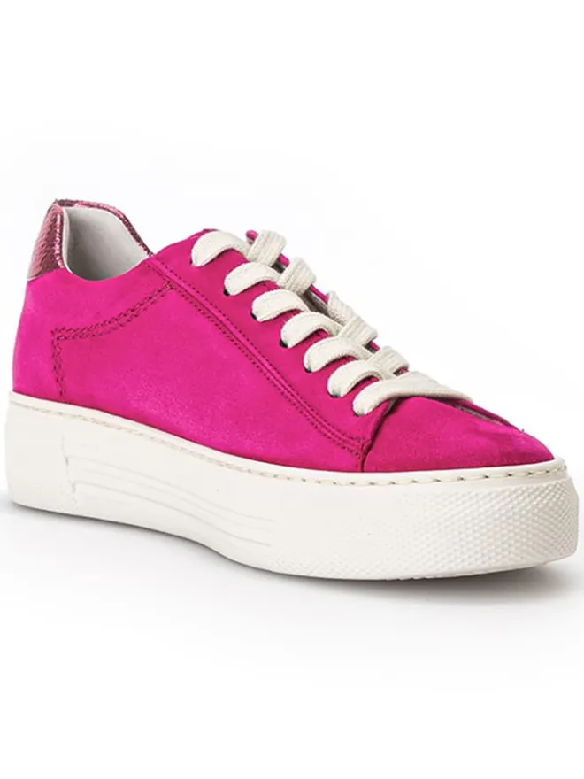 Leder-Sneakers in Fuchsia>Gabor Sale
