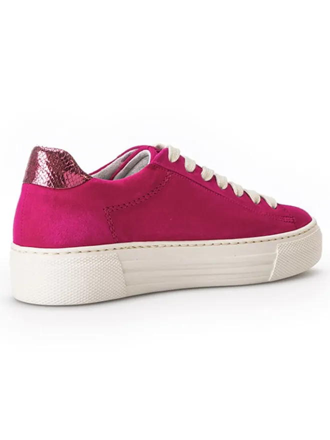 Leder-Sneakers in Fuchsia>Gabor Sale