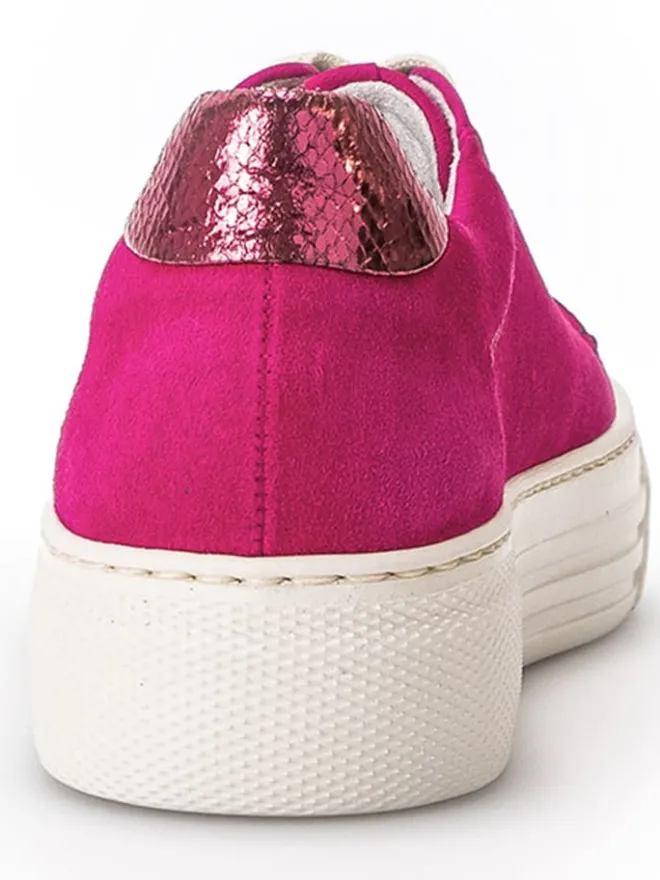 Leder-Sneakers in Fuchsia>Gabor Sale