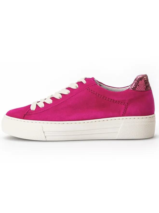 Leder-Sneakers in Fuchsia>Gabor Sale
