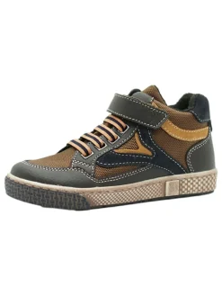 Leder-Sneakers in Gelb/ Schwarz>lamino Online