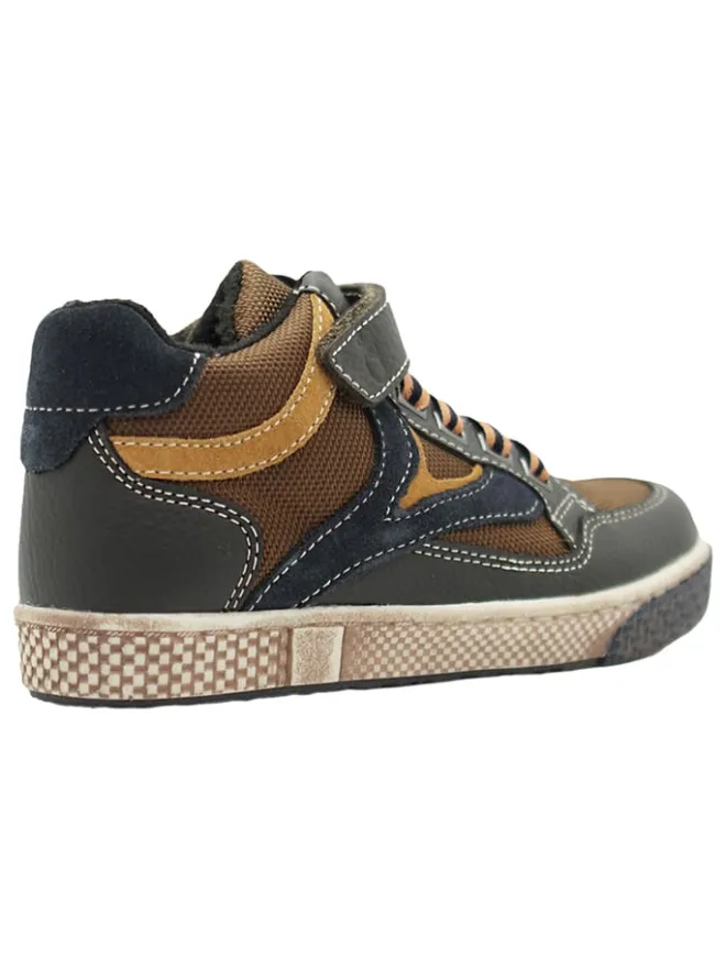 Leder-Sneakers in Gelb/ Schwarz>lamino Online