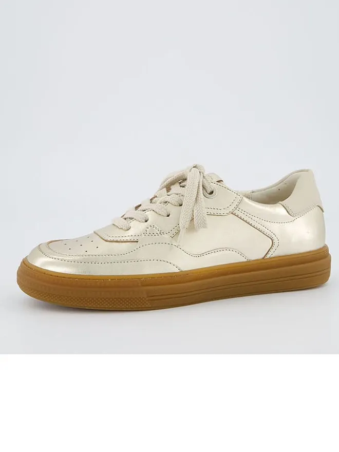 Paul Green Sneakers^Leder-Sneakers in Gold