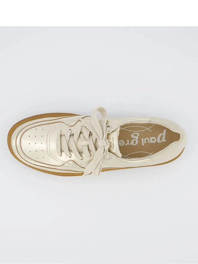 Paul Green Sneakers^Leder-Sneakers in Gold