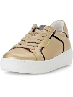 Gabor Sneakers^Leder-Sneakers in Gold/ Schwarz