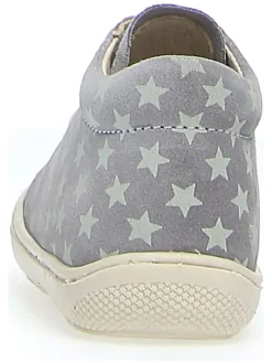 Leder-Sneakers in Grau><noscript><img width=